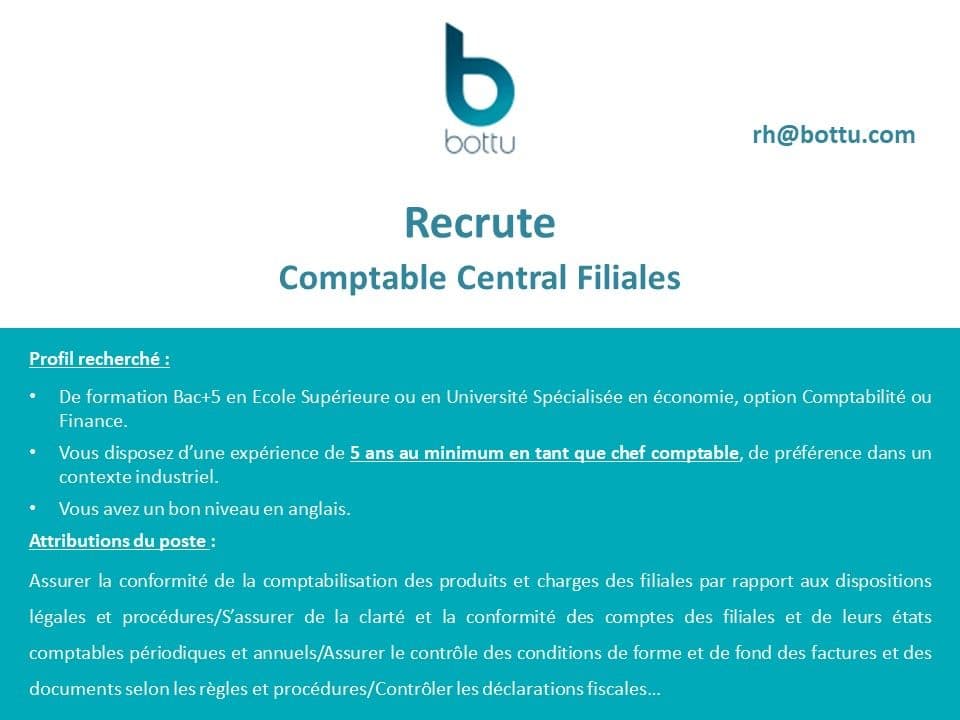 Comptable Central Filiales